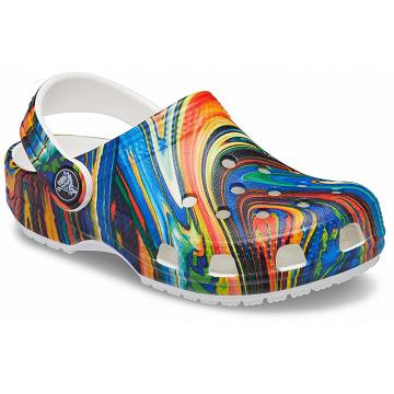 Crocs Classic Out of this World II Boys' Clogs Blue / Multicolor | Australia 1358YXFU